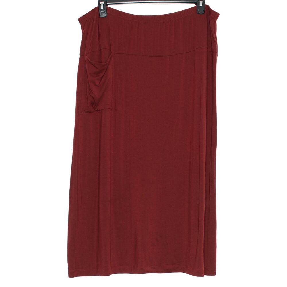 Gudrun Sjoden Maxi Skirt XXL Lagenlook Stretch Pull On Flowy Boho Minimalist